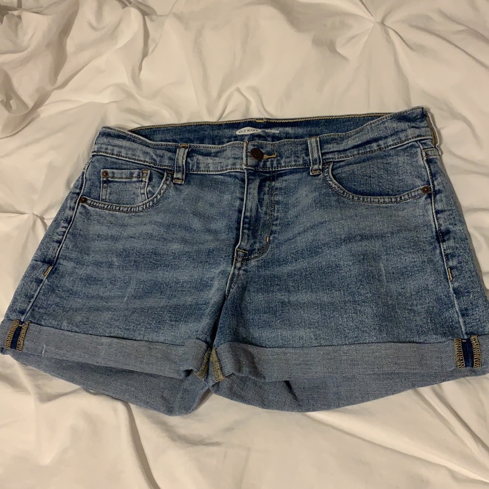 Cuffed Boyfriend Jean Shorts